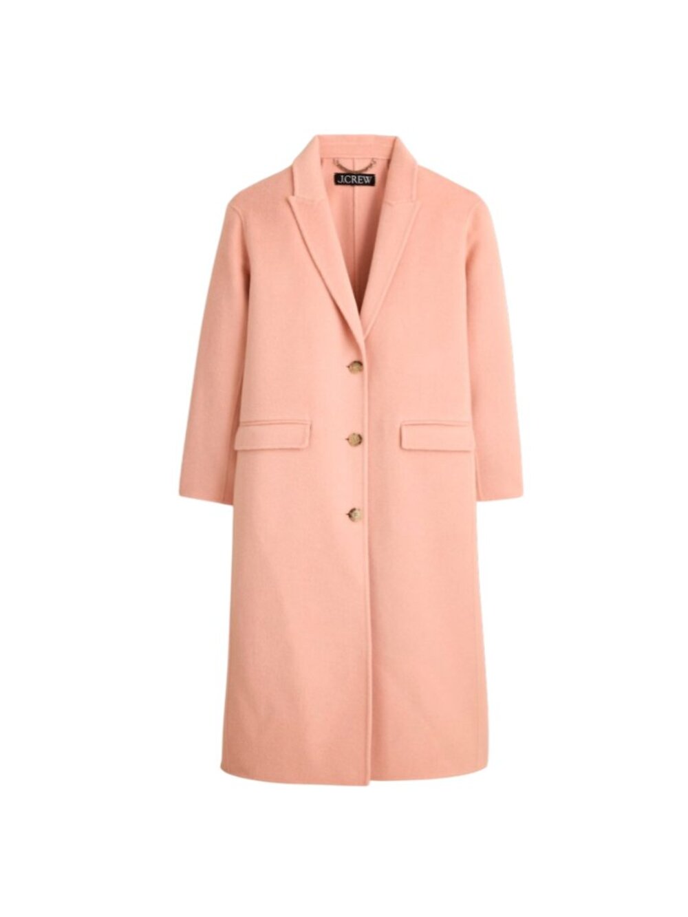 NWT JCrew Chiara Topcoat Coat Womens 0 Pink Double Face Wool Cashmere CN071 Mark
